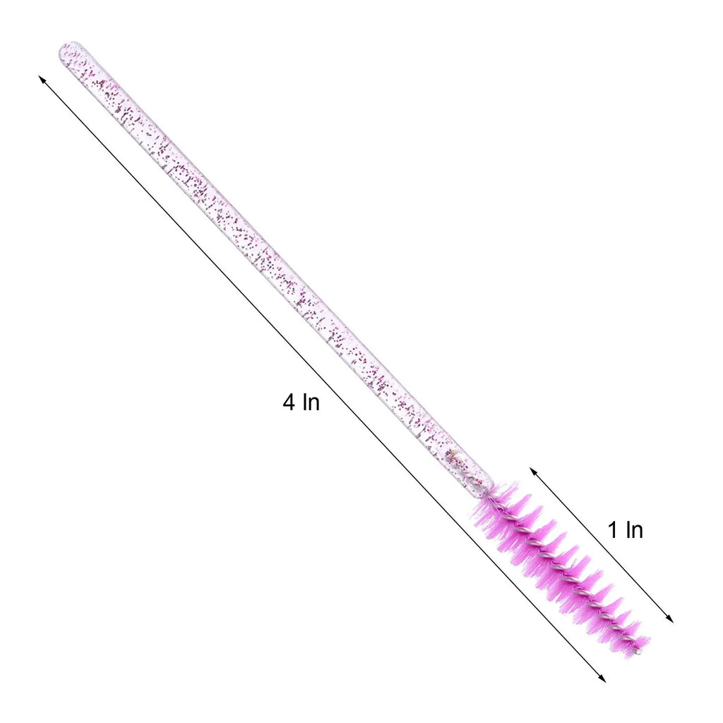 500pcs Eyelash Brushes Wands for Beauty Salon Makeup Tools Disposable Individual False Lashes Application Spoolies