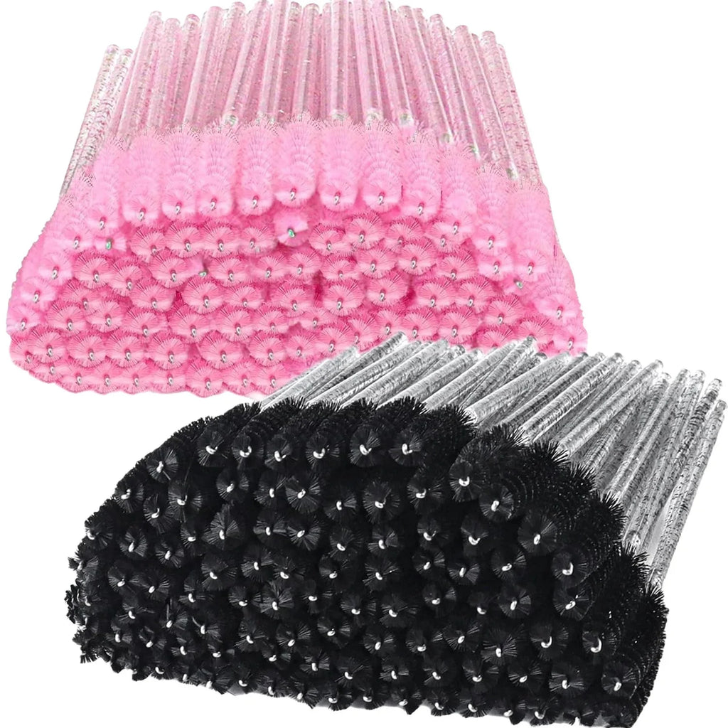 500pcs Eyelash Brushes Wands for Beauty Salon Makeup Tools Disposable Individual False Lashes Application Spoolies